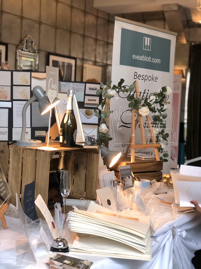 Recent Wedding Fayre at the lovely @OldThornsHotel 🙌🏽 with
@pmnweddingfayre 

@CountyWeddings @CWM_YHDW 

Get in touch for all of you stationery needs. eveablott.com 

#weddings #weddinginspo #weddingfayre #weddingstationery #Hampshirewedding #WeddingPlanner