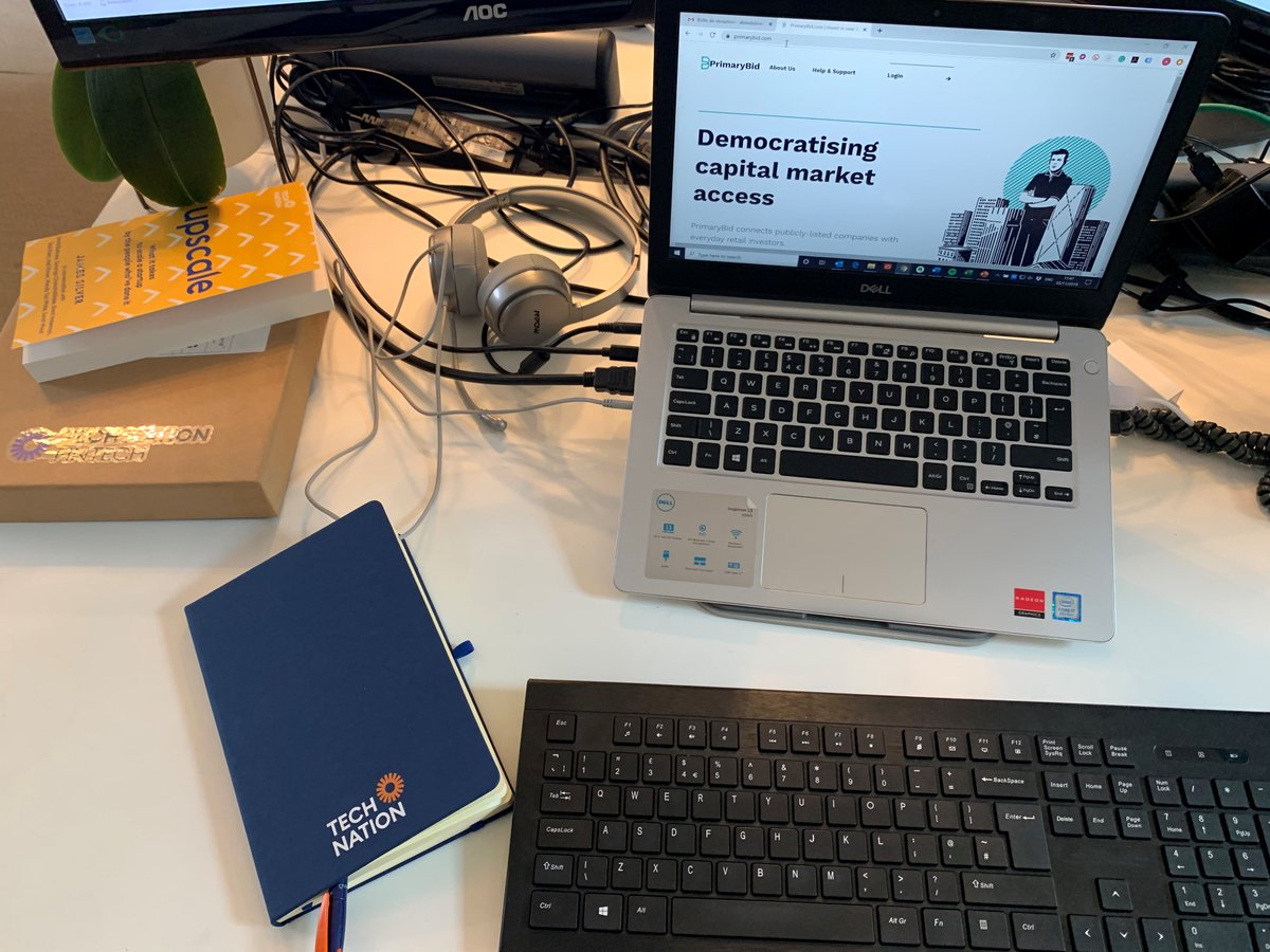 PrimaryBid's tweet image. Look what we received this morning. Thank you @TechNation, this a good way to start the day😃
Happy #ThursdayMotivation! 

#TechNationFintech