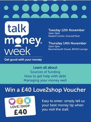 How good are you at managing your money?

Why not pop along to the Talk Money Week events either at Talbot or Lansdowne Campus next week to find out more!