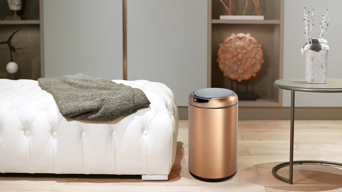 EKOhomeUK's tweet photo. The EKO Galleria 12L Sensor Bin.
Beautifully designed, hygienic and convenient no-touch bin with an interactive motion sensor. Fingerprint resistant with a built in perfume capsule holder.
Available in copper & stainless steel.
https://t.co/RfbYsCHM2c
#sensorbin #copper #ekohome https://t.co/vM9pXa68HJ