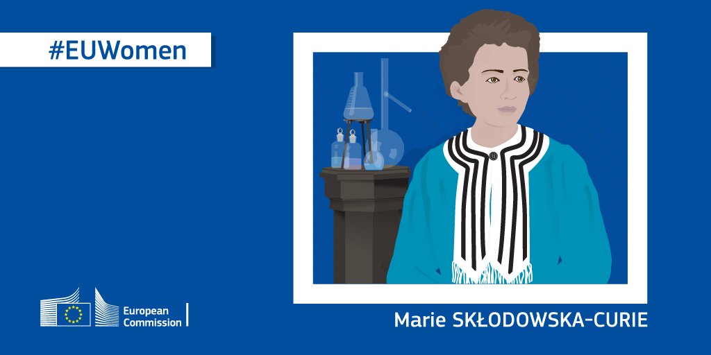 On this day Marie Skłodowska-Curie was born in Poland in 1867.
She was the first woman to win a Nobel Prize, the very first person to win it twice, and the only Nobel laureate in two different sciences. She discovered polonium and radium along with her husband. 
#EUWomen