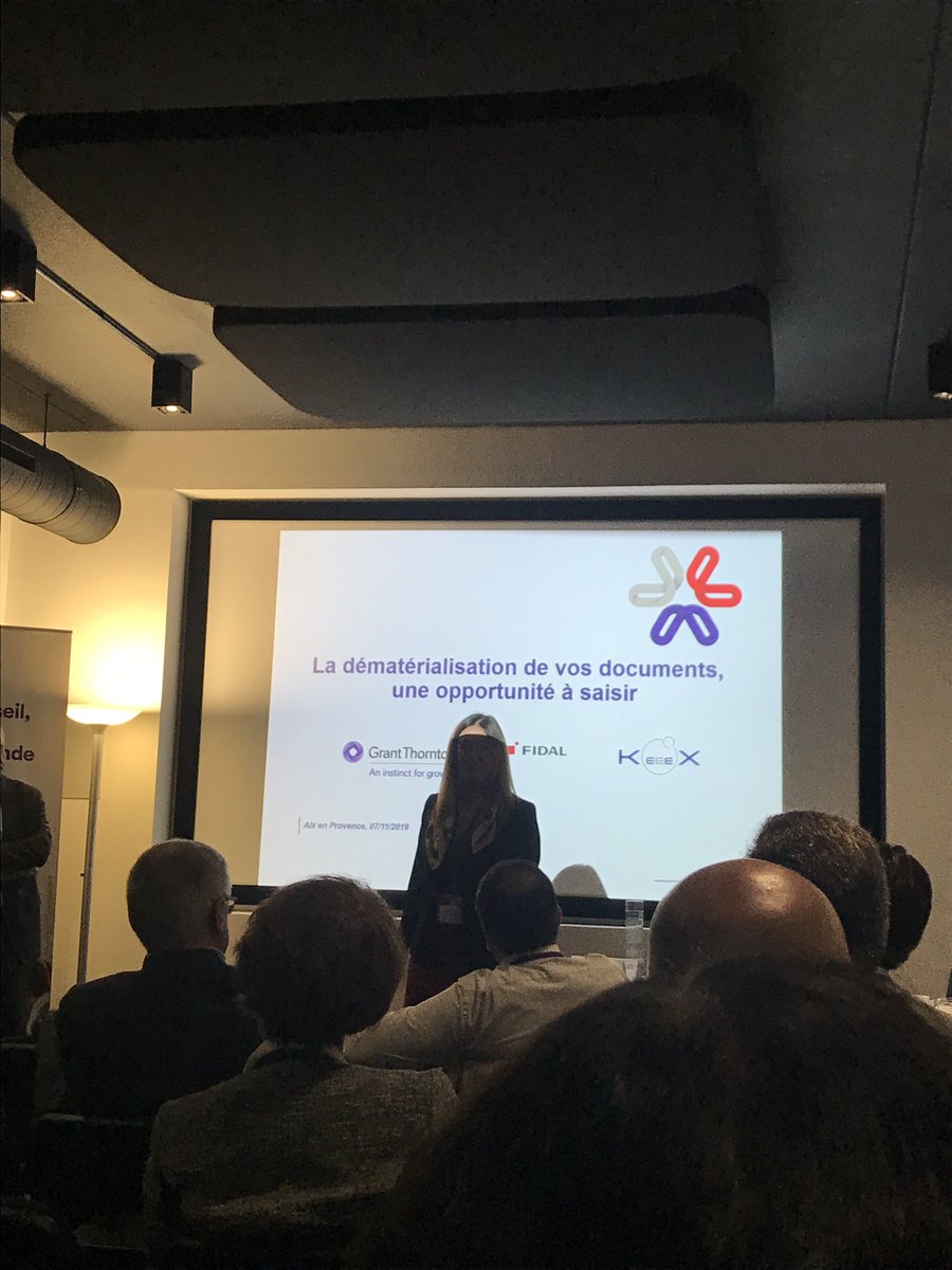RibesEmmanuel's tweet image. Christelle Boileux, associée @GrantThorntonFr lance la matinale sur la dématérialisation à Aix en Provence !
