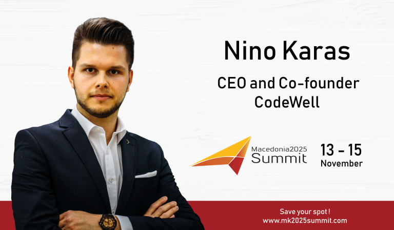 💯 Одлично #интервју на Нино Карас, извршен директор и соосновач на <a href="/wearecodewell/">CodeWell</a> , добитник на престижната награда European Business Awards и говорник на претстојниот #Самит Македонија2025.

👉Линк до интервјуто: bit.ly/2WSkD4j