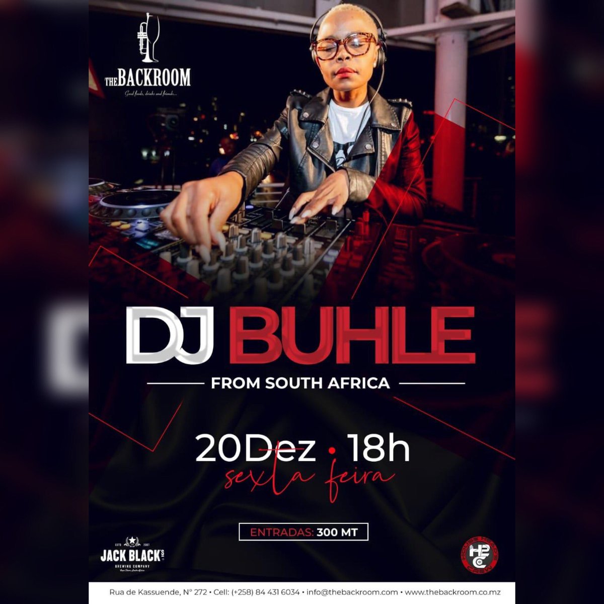 DJ_Buhle's tweet image. So excited to be Headlining in Mozambique this December.... #TheBackroom 20 December 2019 

#DreamsDelayedAreNotDreamsDenied 

#DJBuhle x #SpexOnDex 

😭