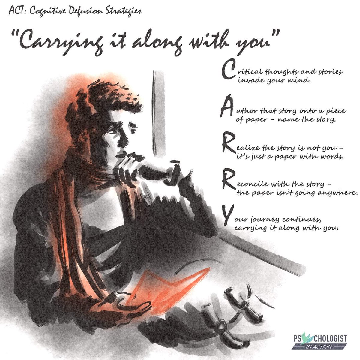 Fi_Contextual's tweet image. #CognitiveDefusion by a Psychologist in Action. 

#AcceptanceCommitmentTherapy
@365dayscompass #365daysofcompassion