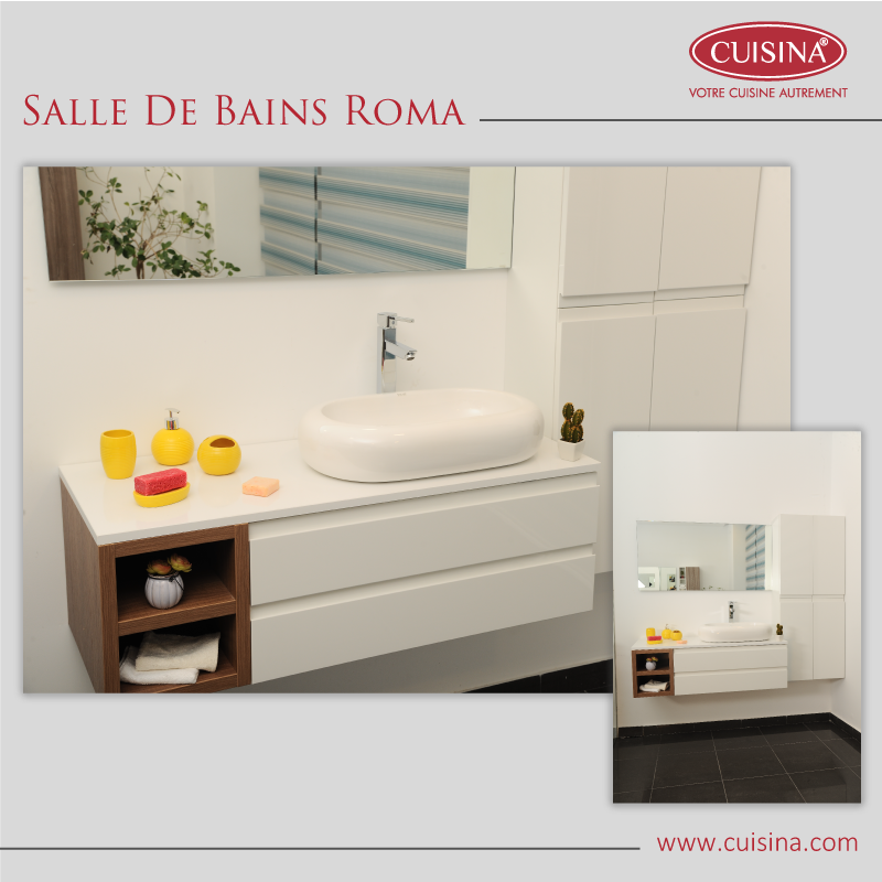 CUISINAOFFICIAL's tweet photo. [Salle de bains Roma]
Réalisez votre projet de salles de bains sur mesure grâce à CUISINA et choisissez votre conception en définissant le style qui vous plaît.
Téléphone : 72 234 250 / 92 554 016
Email : marketing@cuisina.com
#cuisina #s_d_b #style #meubles #digitalmarketing https://t.co/3cbGOcSchO