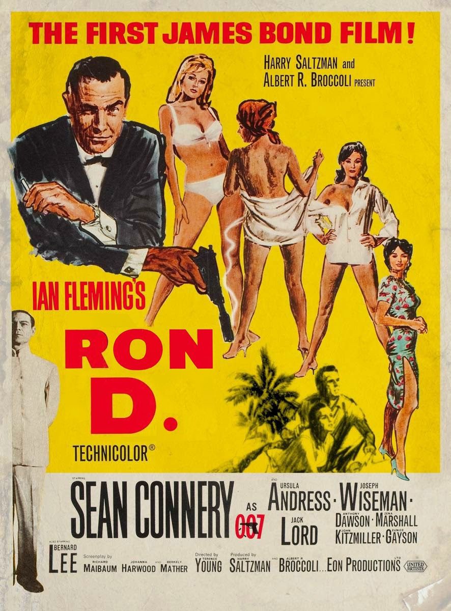 Bond Film Anagrams. A Thread. #JamesBond  #Bond25Dr. No (1962)