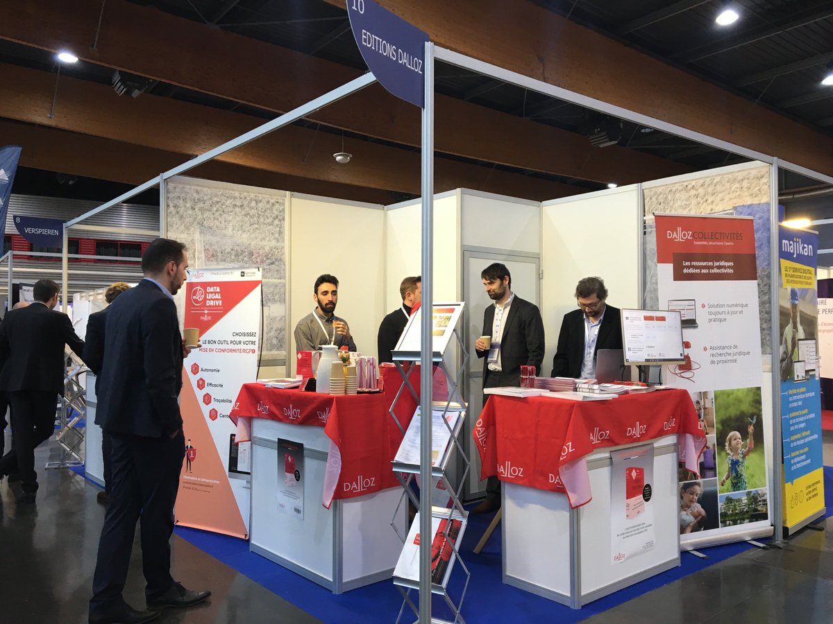 En direct de #Territorialis : Dalloz Collectivités à la rencontre des directeurs généraux. Plusieurs nouveautés à découvrir : solution numérique, logiciel RGPD, ouvrages, formation…