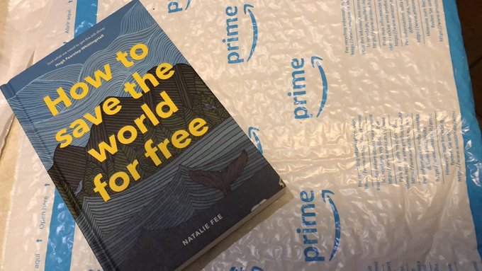 nataliefee's tweet photo. Photo from someone who bought my book. So disappointing that @amazon think it's OK to send out planet-positive books in planet-destroying packages. Their website says 'not widely recycled in UK'. SO DON'T SEND THEM TO US THEN! 🤬

#HowtoSavetheWorldForFree https://t.co/voOQoniu51 https://t.co/TDepkpvbQS