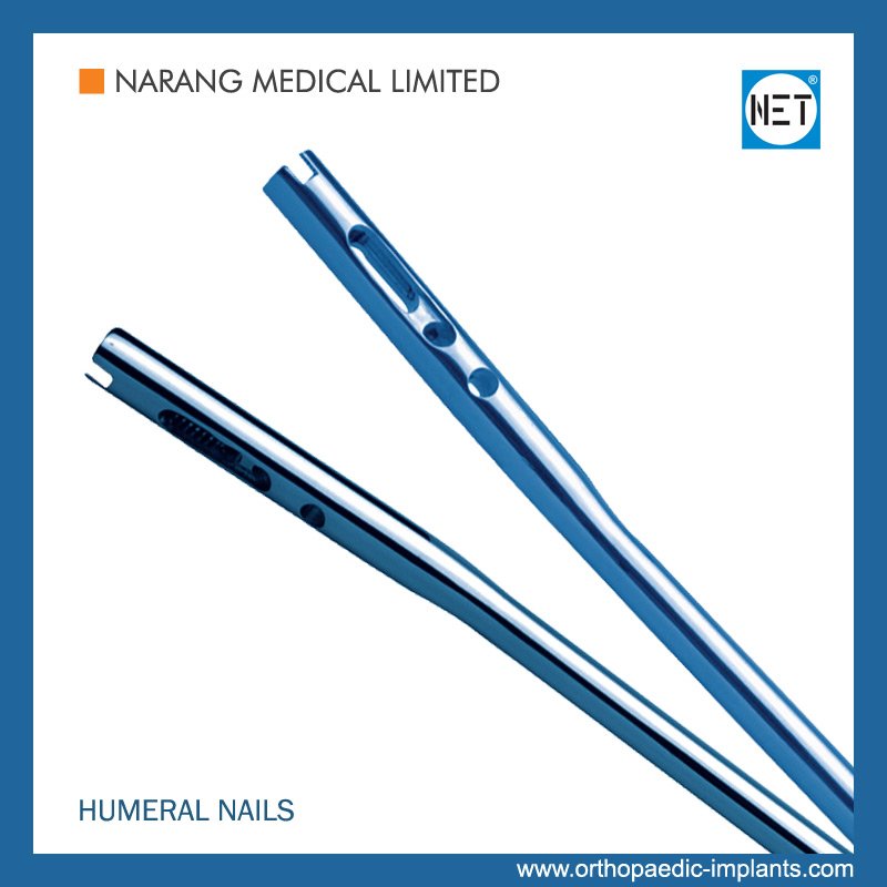 narangmedical's tweet image. #HumeralNails #Cannulated/#Unreamed are used for the #fixation of #DiaphysealShaft &amp;amp; Comminuted Shaft fractures. These are also used in the fixation of short distal or #proximalfragments. 
orthopaedic-implants.com/interlocking-n…