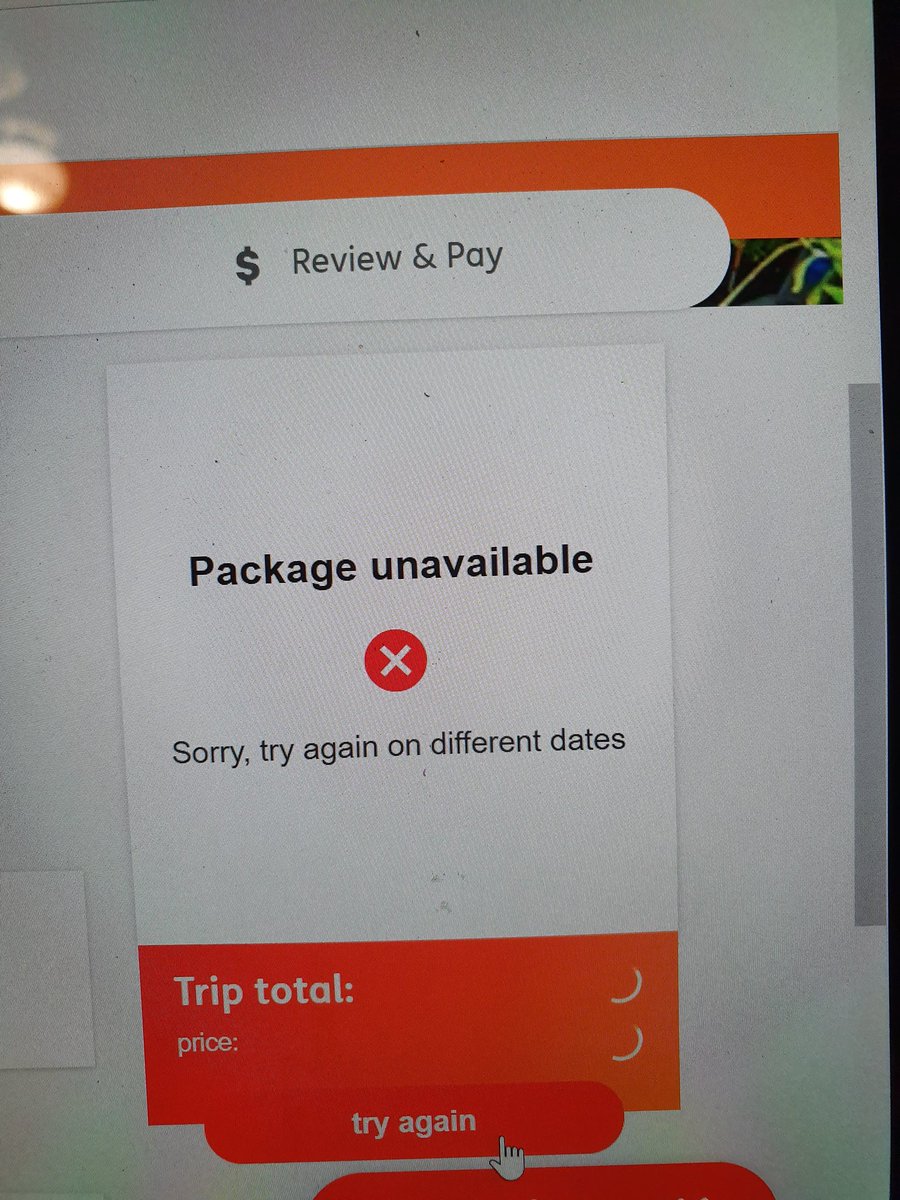 Maccyamc's tweet photo. @JetstarAirways is there a reason why this comes up everytime I choose any dates, including the ones which indicate are available for packages?? https://t.co/tSjqfdekFf