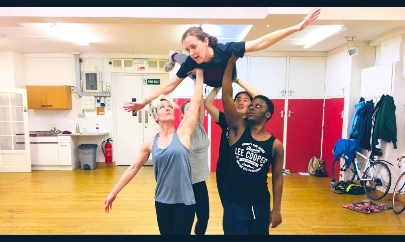 #TBT to our #MA students 1st week with <a href="/franticassembly/">Frantic Assembly</a> in the studio early this year. Time flies! (Geddit?)