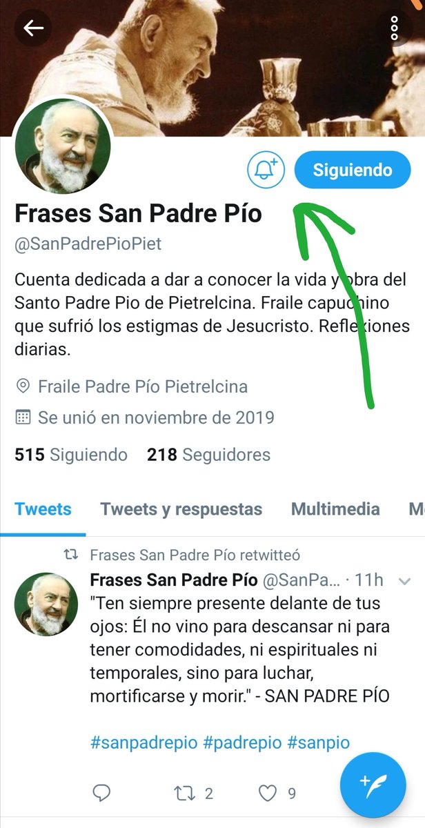 Frases San Padre Pio On Twitter Dale A La Campanita Para No
