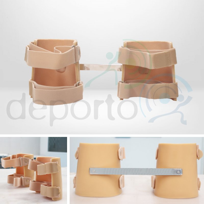 Férula de Hoffman fija. Concebida para mantener las caderas en abducción. Fabricada en polietileno de alta densidad de 4cm. Forrada en plastazote y anclada mediante barra fija de aluminio. #ortopedia #centraldefabricacion #amedida #productosortoprotésicos