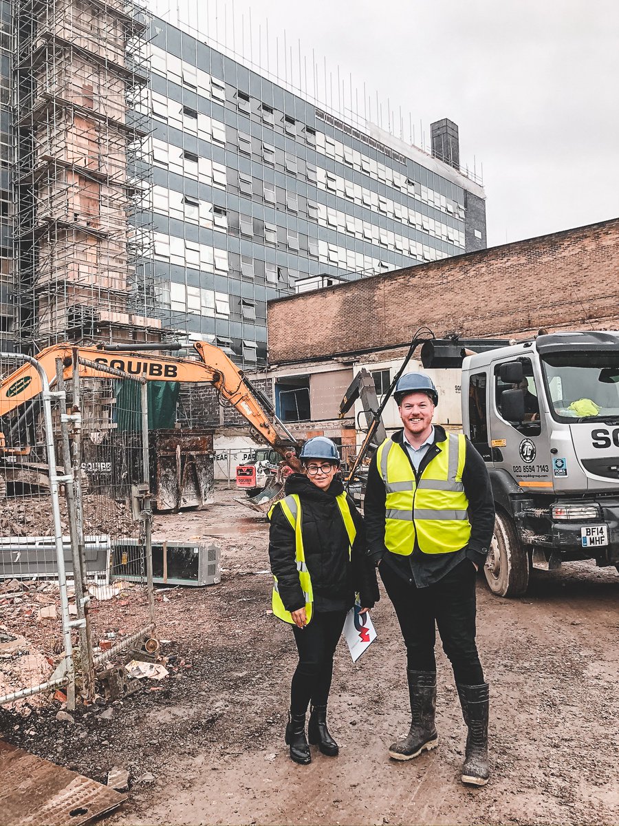 crowngaspower's tweet image. Lauren and Adam were on site yesterday overseeing a new siteworks job. As you can tell, they were loving the signature Manchester weather! #manchester #siteworks