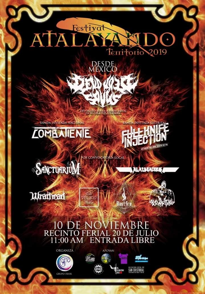 Se viene un fin de semana cargado de música!

🔥09 de noviembre: Lanzamiento nuevo disco <a href="/malgusto11/">Mal Gusto</a> 
🔥10 de noviembre: Festival Atalayando Territorio (Invitados distritales).

LOS ESPERAMOS⚠️

#FemaleFrontedMetal #DeathMetalMelódico #Gig #Growler #MelodicDeath