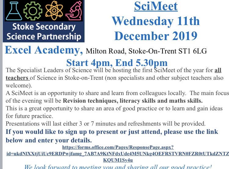 ScienceStoke's tweet photo. Secondary Science Teach Meet - Wednesday 11th December - focus on revision strategies, and literacy and maths in Science. Please come along and share good practice- All welcome - https://t.co/hbjPdHc6U1 https://t.co/zqWbf5t7a9