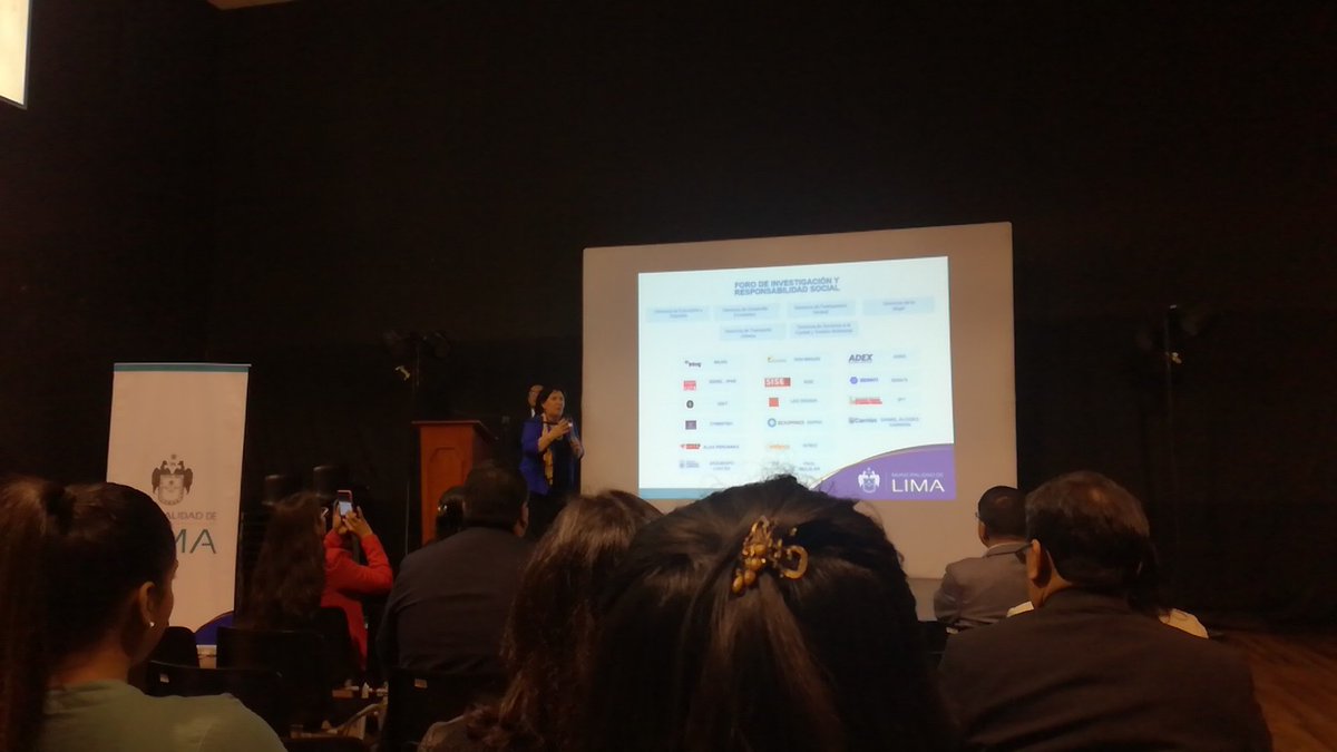 En el II Foro de Investigación y Responsabilidad Social con la Municipalidad de Lima