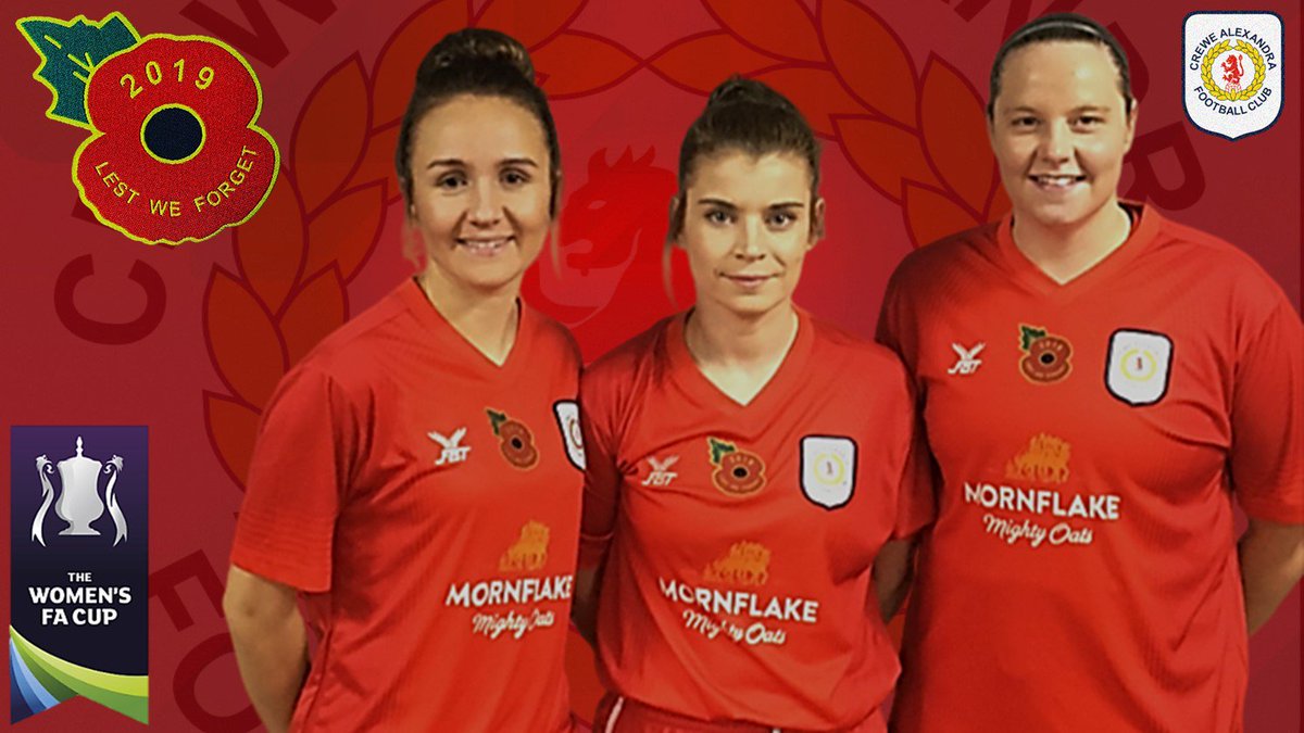 Crewe Alexandra Women (@crewealexwomen) on Twitter photo 🌹⚽ #CreweAlexWomen will be wearing Poppies and taking part in a minute's silence ahead of the #WomensFACup tie against Barnsley Women as we pay our respects on #RemembranceSunday
🔴⚪ <a href="/Poppies4Kits/">Poppies4Kits - RBL Official Approved Supplier</a> #LestWeForget #WeWillRememberThem 🌹⚽ #CreweAlexWomen will be wearing Poppies and taking part in a minute's silence ahead of the #WomensFACup tie against Barnsley Women as we pay our respects on #RemembranceSunday
🔴⚪ <a href="/Poppies4Kits/">Poppies4Kits - RBL Official Approved Supplier</a> #LestWeForget #WeWillRememberThem