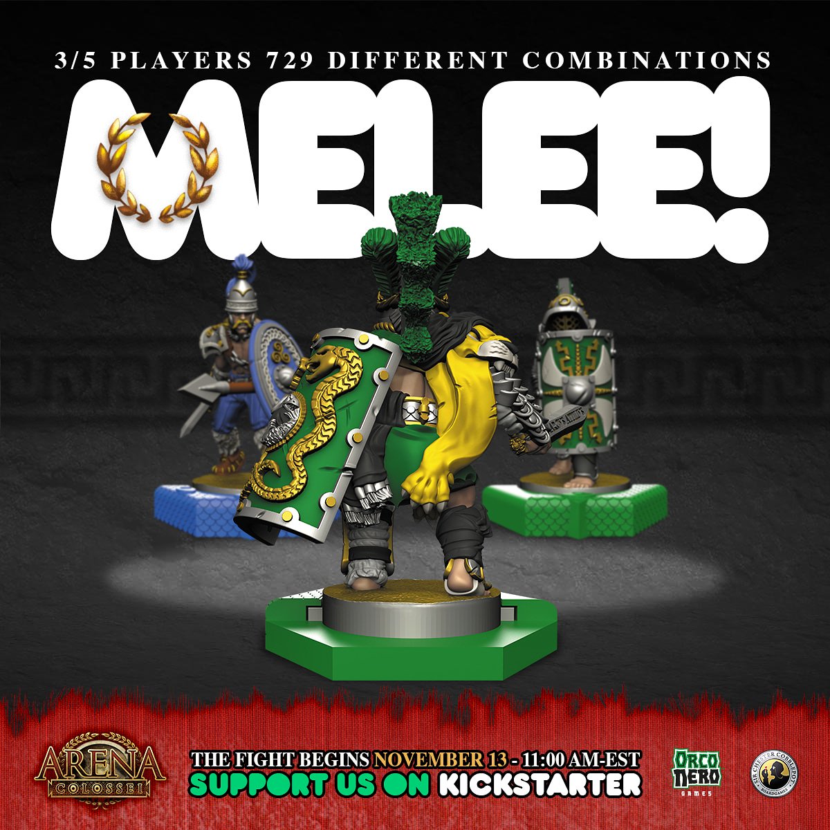 OrconeroM's tweet photo. Challenge yourself in epic fights while outnumbered! Perfectly balanced game thanks to the experience system!
-
Cimentati in epici scontri in svantaggio numerico! Partite perfettamente bilanciate grazie al sistema di esperienza!
-
#ArenaColossei #Boardgame #Miniature #Kickstarter https://t.co/UcshMe7gcB
