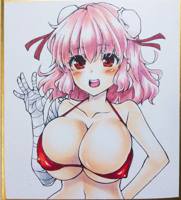 お仕事の打ち合わせが23時まであったので遅刻ですが
#深夜の真剣お絵描き60分一本勝負
#茨木華扇 