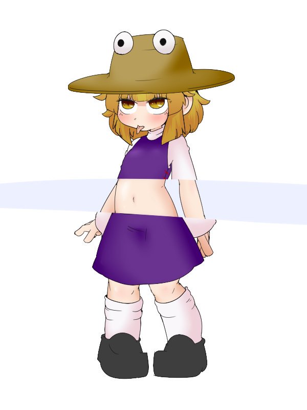 いいお腹の日だったみたいなのでヘソ諏訪子 