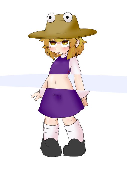 いいお腹の日だったみたいなのでヘソ諏訪子 