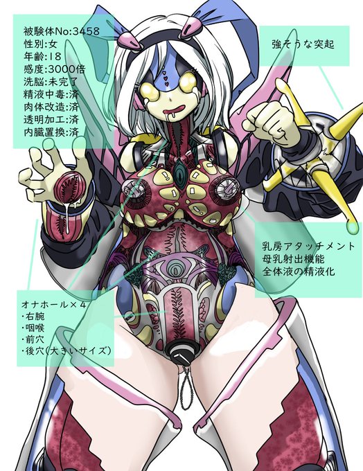 [R-18] 機械化女子/Mechanized girls #人体改造 #状態変化 #人外娘 #機械化 #ビフォーアフター https://t.co/qOxVGjkeUc 