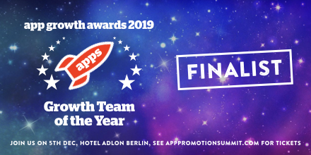 apppromotion's tweet photo. Huge congrats to our finalists 🤩 in the 'Growth Team of the Year' category in the App Growth Awards 2019

@adahealth @better_me_app @HeadwayDigital @peaklabs @yodelmobile 

Join us at the awards ceremony to celebrate!

https://t.co/IeFilWCjAA

#appgrowthawards #growth #apps https://t.co/D0QNzK4DOx