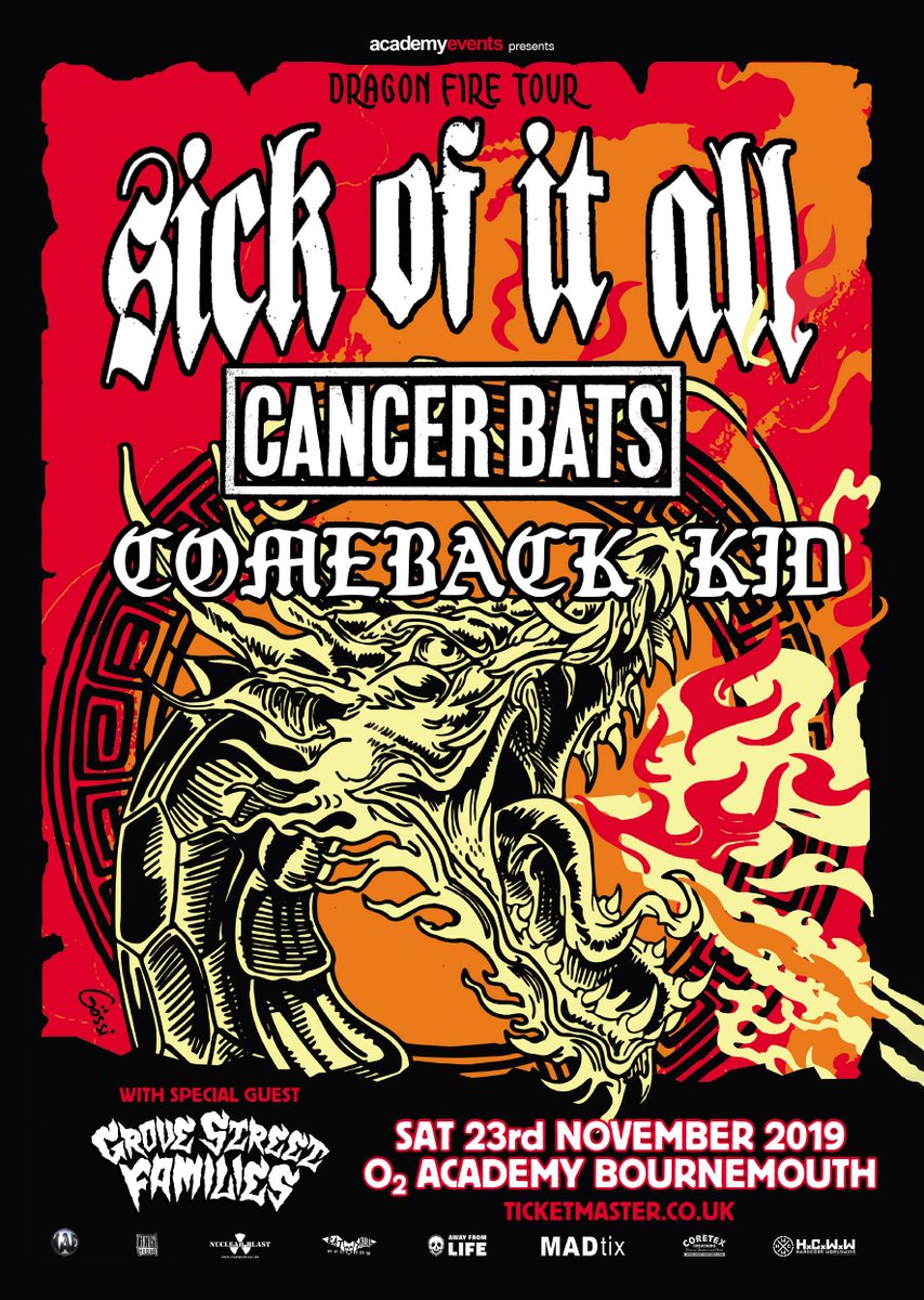 Live in Bournemouth? You can get two Sick Of It All tickets for the price of one! Go go go! ticketmaster-uk.tm7559.net/c/1297166/4315…