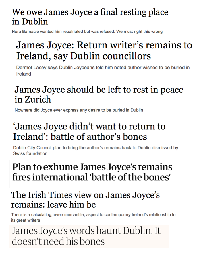 PeterChrisp's tweet photo. Here's a new blog post about the battle for Joyce's bones  @JJ_Gazette @sbslote  @mccourtitaly  @FinnFordham  https://t.co/KpLeu5WxVa https://t.co/KXZWssafaL