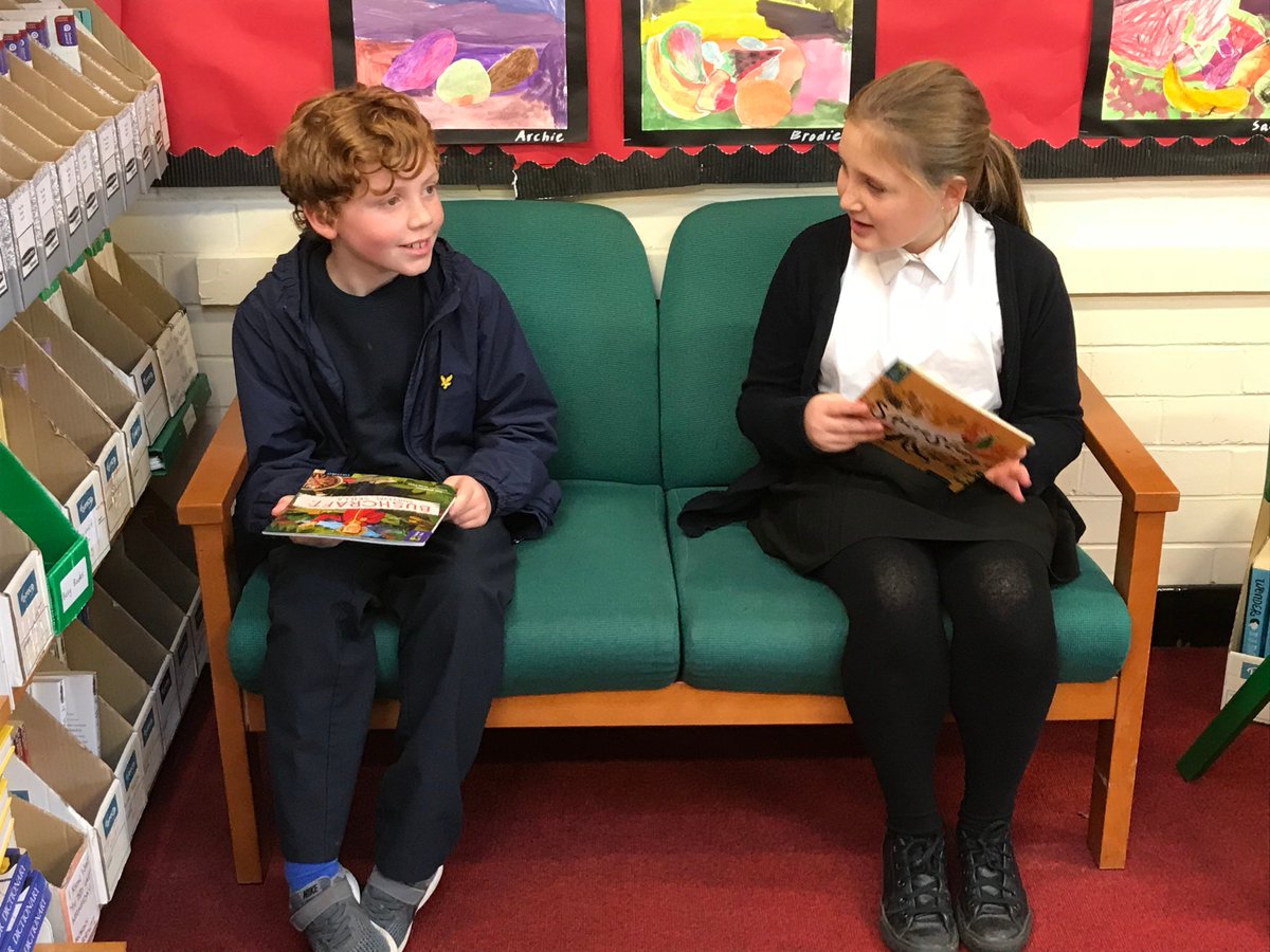#P6FerrydenPS sharing their reading books with  peer groups, analysing and evaluating what they and their partner had read.  Great discussion and questioning skills were evident and lots of enjoyment.  "We got to hear about other people's books." #BellaFPS #EvanFPS
