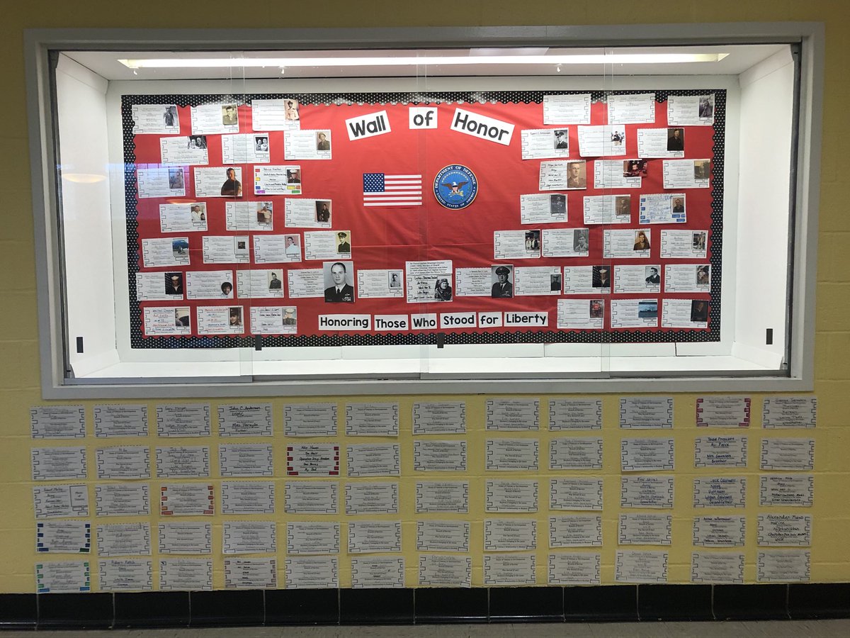 AbbotElementary's tweet image. Abbot School’s Wall of Heroes