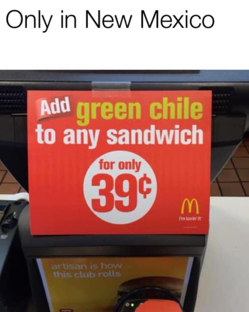 ABQLive's tweet photo. Other states don’t get this luxury 😋
.
.
.
#abqlive #abq #memeoftheday #morningmeme #greenchile #redchile #newmexicochile #RedOrGreen #chile #chileoneverything #newmexicolife #justnewmexicothings #blessed #accurate #lovenewmexico #lovechile #food #imlovinit #onlyinnm https://t.co/nKeGsuQQSS