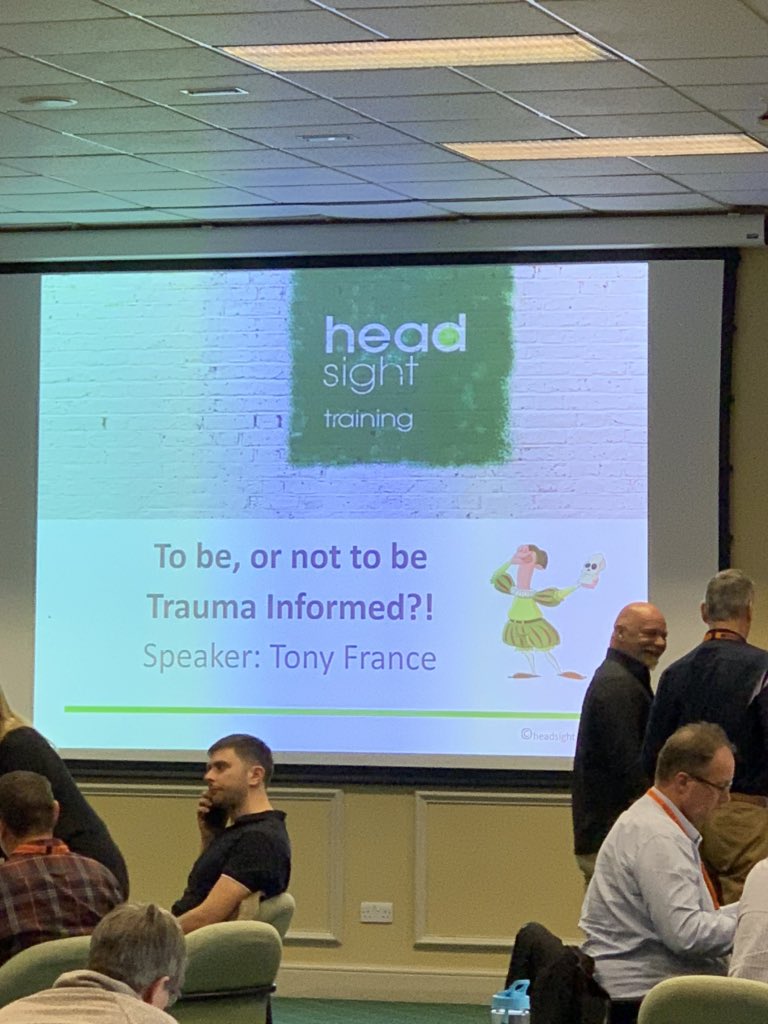 MayboLimited's tweet image. Last speaker alert! Quick break then Tony France from @headsightuk  “to be or not to be Trauma informed” #MayboConference