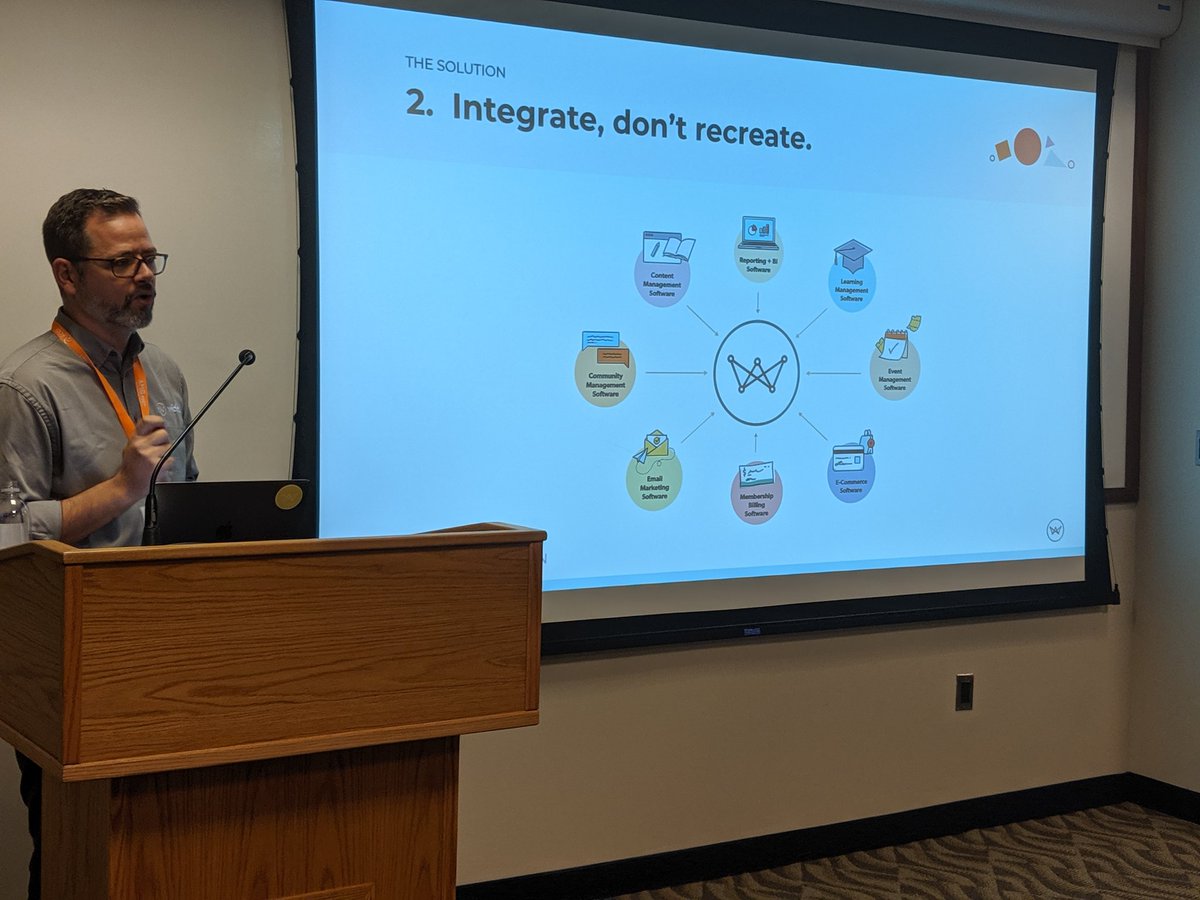 GetFuseSearch's tweet image. &quot;APIs allow organizations to break free of the one-product-does-all model.&quot; - @jeffhorne of @wicket_io at @TRENDStweets #AMSfest A solid API helps @GetFuseSearch #connect, #collect, and #convey an organization&apos;s content. #ContentFindsYou #CCC