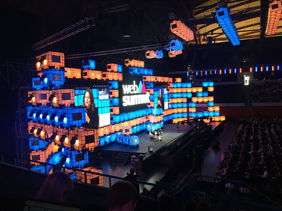 pedromendes's tweet image. #WebSummiit  dat 3 at centre stage!