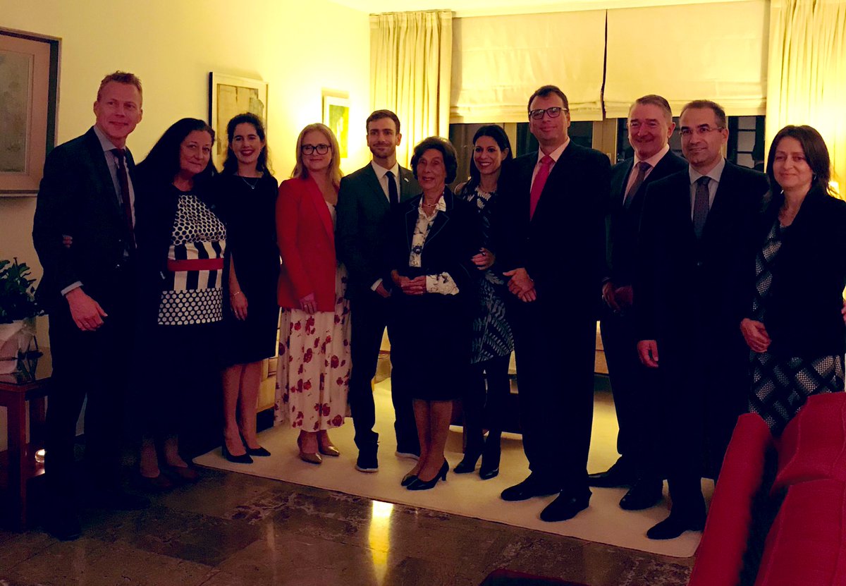 IrlEmbAthens's tweet photo. Celebrating 40 years of partnership, @IrlEmbAthens & @ornua hosted the Panteliadis family, who founded #Optima and first brought @KerrygoldIRL #Regato to #Greece in 1979. It is now a household name in Greece. Congratulations & here’s to 40+ more years of collaboration! 🥂🇮🇪🤝🇬🇷🥂 https://t.co/OtjTx0shy6