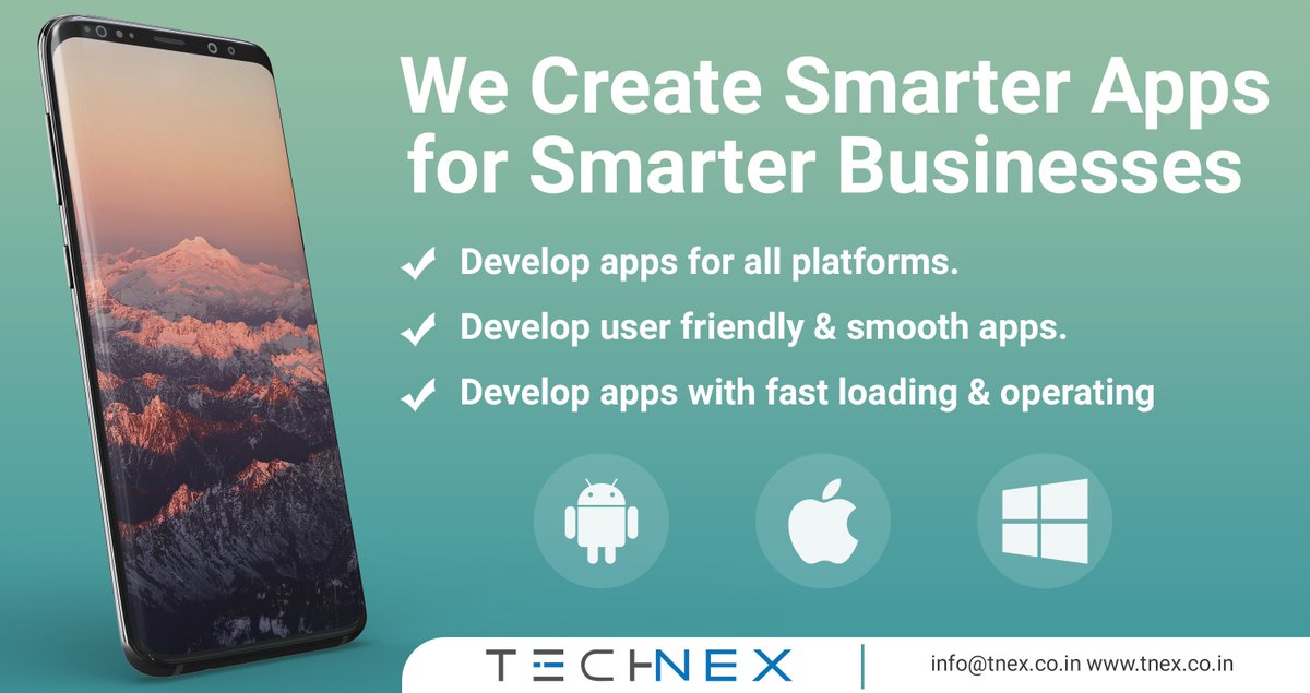 tNexofficial's tweet image. We create smarter apps for smarter businesses....
Visit us at- tnex.co.in
Call- (+91) 8983012004
#AppDevelopersinIndia #BestiOSAppDevelopmentCompanyinIndia  #iOSAppDevelopersinPuneIndia #MobileAppdevelopmentcompanyinIndia #AndroidAppDevelopmentCompanyinIndia #Technex