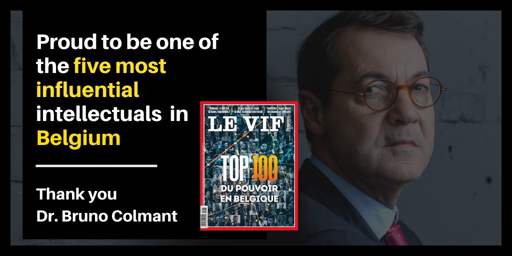 BrunoColmant's tweet image. Honoré d’avoir été désigné un des 5 #intellectuels les plus #influents du pays. Merci à vous
👉🏻 @LeVif