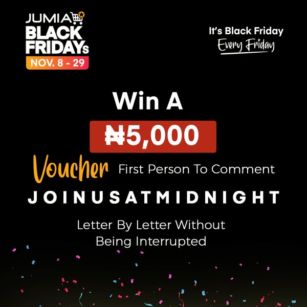 @JumiaNigeria's photo on #JumiaBlackFridays