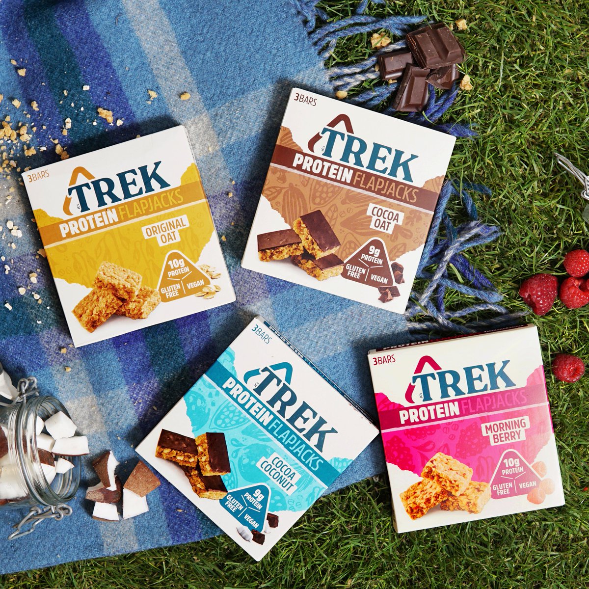 Look out for our TREK Protein Flapjacks’ new packaging. These delicious bars will give you the natural energy boost you need to get you through your day!
#TREKKeepsMeGoing #NaturalEnergy