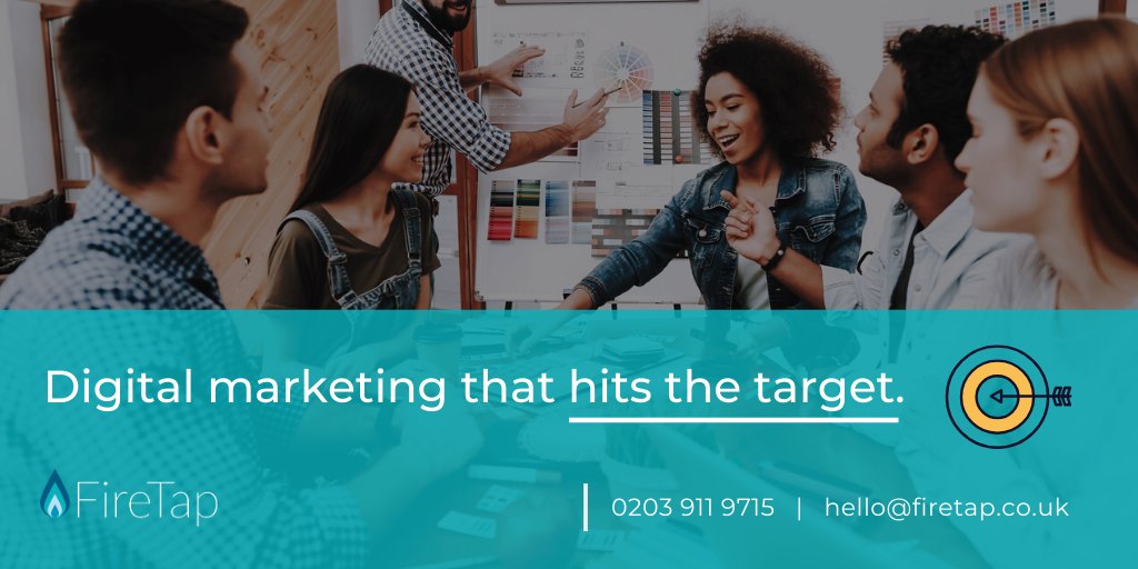 FiretapH's tweet image. FireTap thrive off delivering exceptional, tangible results and create bespoke, engaging and effective marketing strategies for our clients. For digital marketing that hits the target, enquire now! bit.ly/2qsglVi