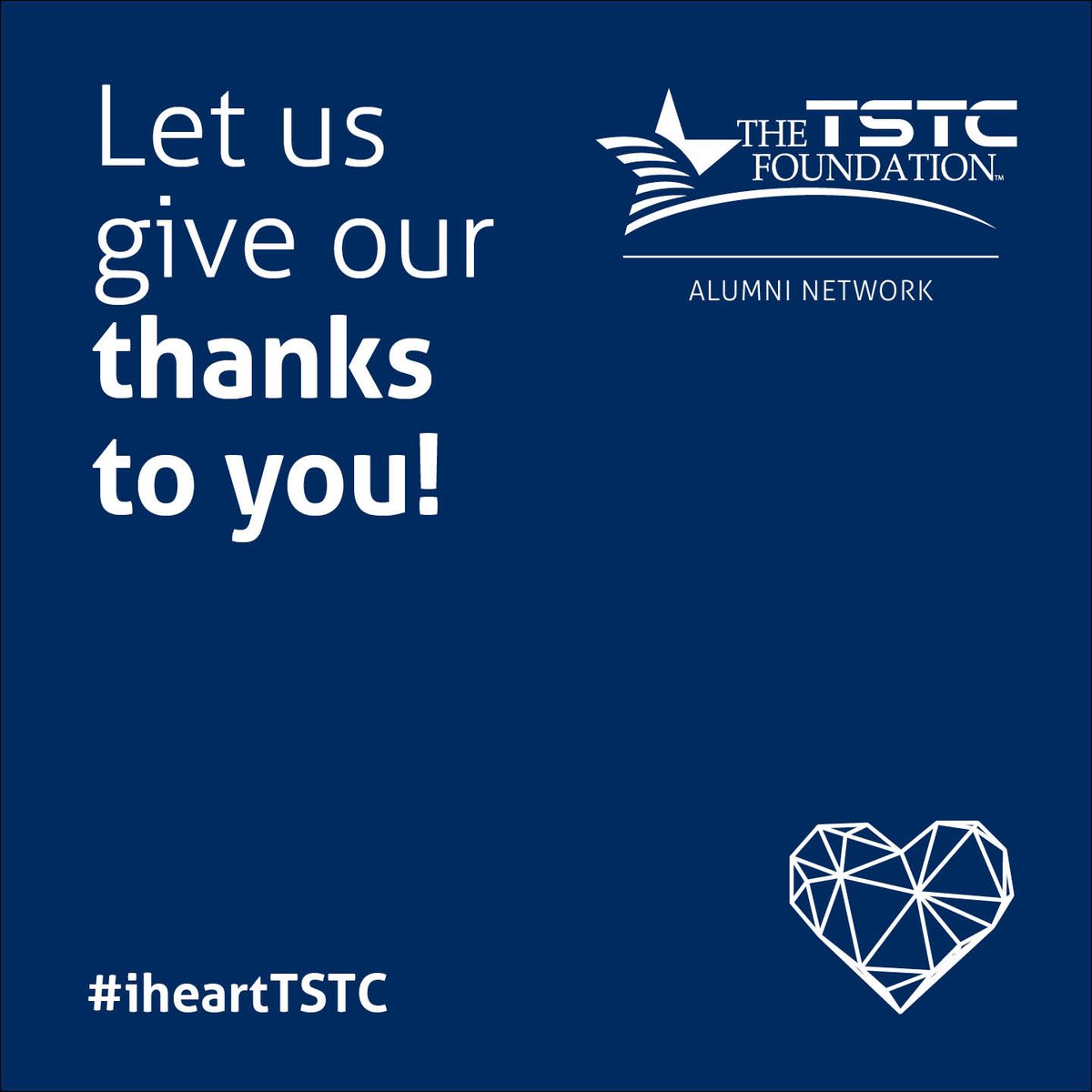 TSTCAlumni's tweet image. It’s that time of year and we’re thankful to our alumni. And, as a &quot;thank you,&quot; on Nov. 13, one alum who has rekindled their relationship with TSTC will win an iPad Pro! Join the Alumni Network now for your chance to win: tstc.edu/rekindlealumni
#iheartTSTC  #TSTCalumni