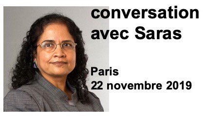 Saras Sarasvathy sera en France le 22/11 pour échanger sur l'#Effectuation. Si vous voulez tout savoir sur le sujet, c'est l'occasion!
Attention: c'est en anglais.
Réservation obligatoire ici:
weezevent.com/fire-side-chat…