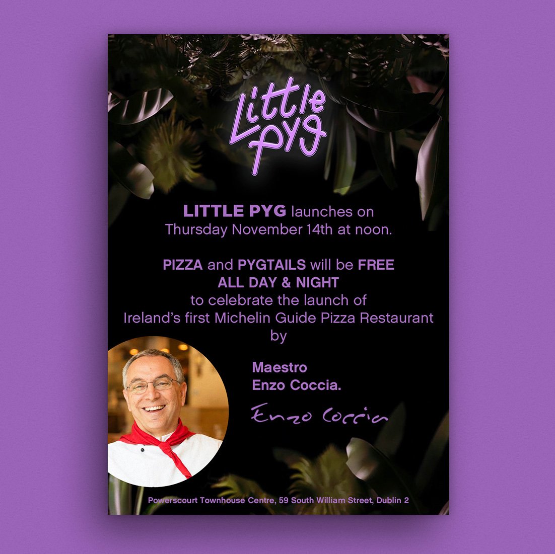 littlepygdublin's tweet photo. Little Pyg launches this day next week and to celebrate we will be serving free pizza and Pygtails from noon until midnight! #littlepyg https://t.co/ay8boy733v