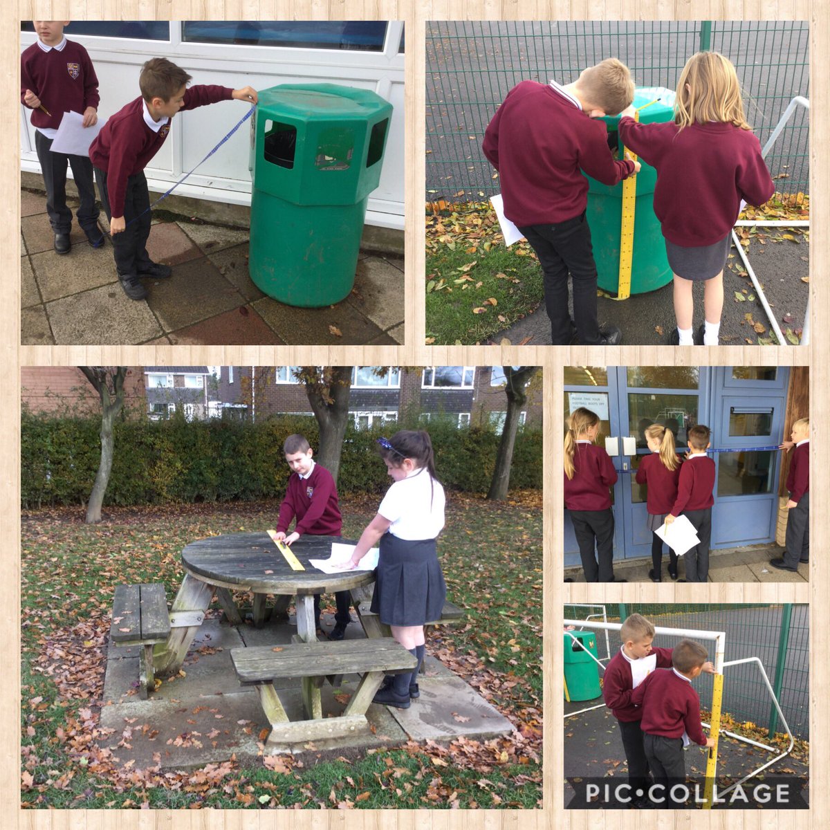 RCS_MapleClass's tweet photo. Rowan class having fun with meters and centimetres.@RCS_main, @PeleTrust https://t.co/BpIYDjbPBg