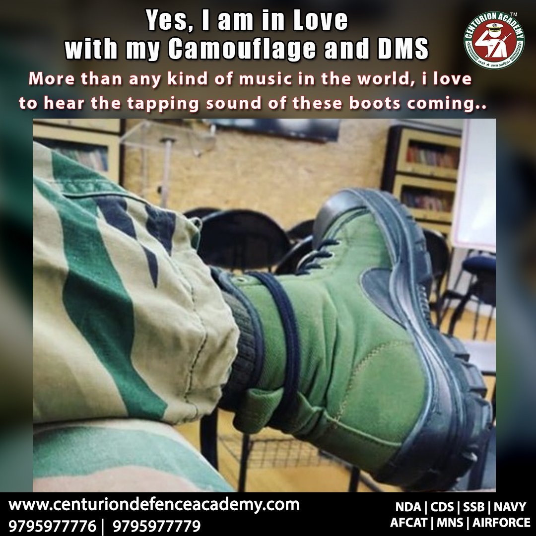 centurionaca's tweet photo. Yes, I am in Love with my Camouflage and DMS.
Join Indian Defence Services !
Just Call: +91 9795977776
https://t.co/vQQfMlRPKv
#ArmyCoaching #IndianArmy #NDACoaching #CenturionAcademy #DefenceCoaching #BestNDACoaching #CDSCoaching #SSBCoaching #AFCATCoaching #MNSCoaching https://t.co/wJe06fmQh4