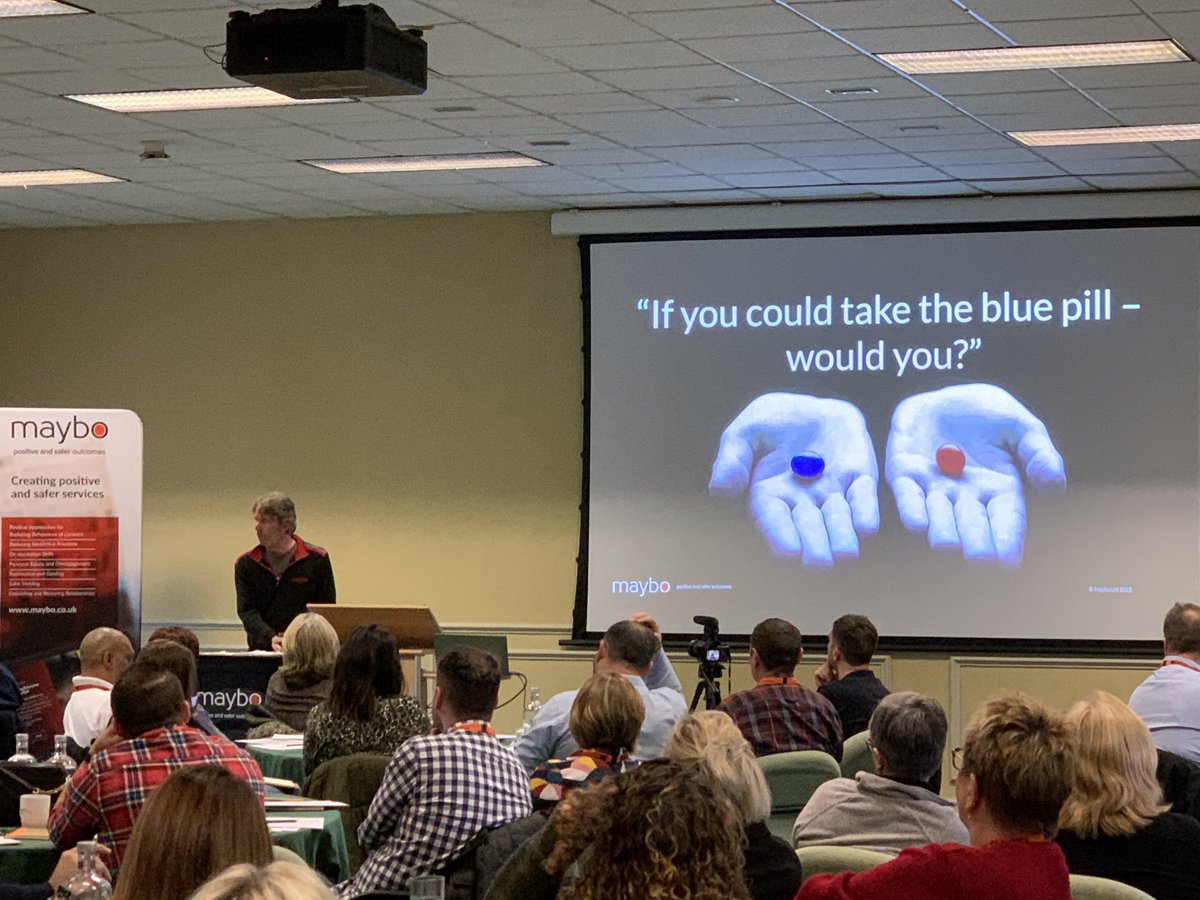 MayboLimited's tweet image. “ neuro diversity only works if you don’t see my behaviours as weird” says @MayboTrainers Dave and “lots of staff working in care &amp;amp; healthcare do think like that”  #livingwithAutism #MayboConference