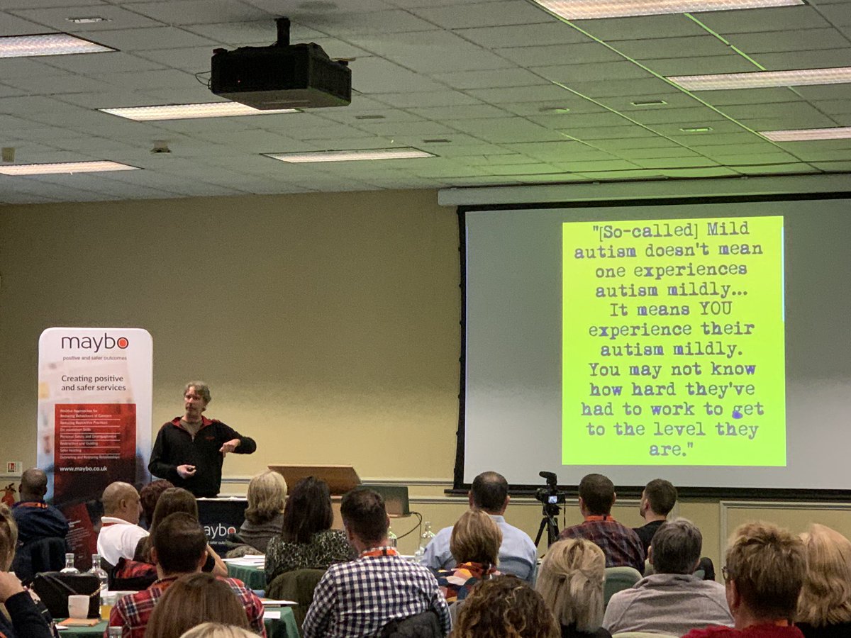 MayboLimited's tweet image. Fundamental thought &amp;amp; challenging question from Dave to finish his very open &amp;amp; honest session of his personal experiences #autism #MayboConference